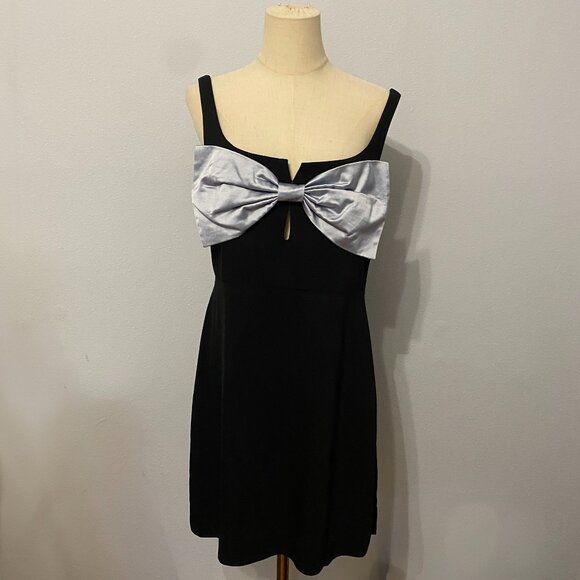 NWT & Other Stories Black Cocktail Bow Dress | size 8 - Picture 1 of 4